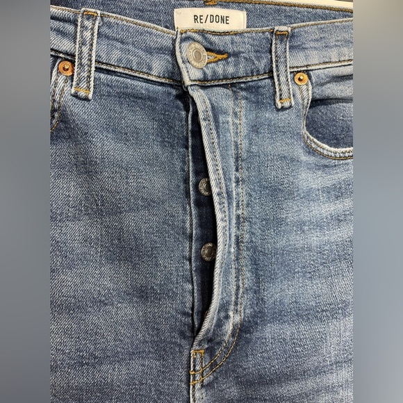 RE/DONE‎ Jeans Women’s Size 30 Ultra High Rise Stove Pipe in Vintage Indigo - Picture 8 of 15